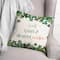 Irish Kisses Shamrock Wishes Pillow 18" x 18" Throw Pillow